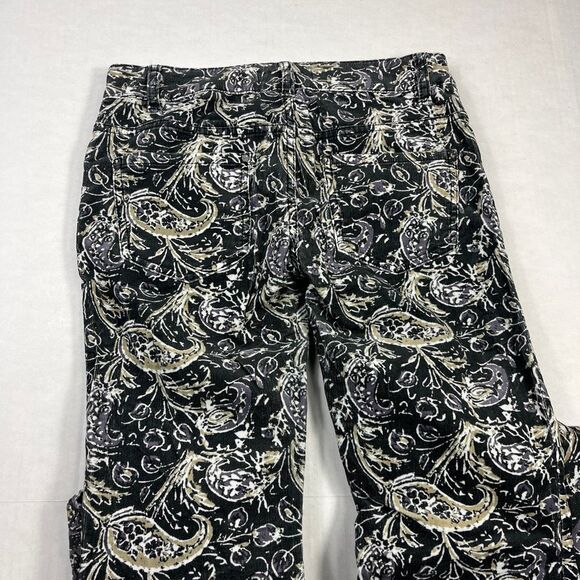 Free People New Delhi Border Flare Corduroy Pants Paisley Boho Gypsy Festival 27 - Picture 12 of 13